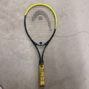 Head Tennis Racquet Oversize Grip Strung Black Yellow‎ Adult Sport